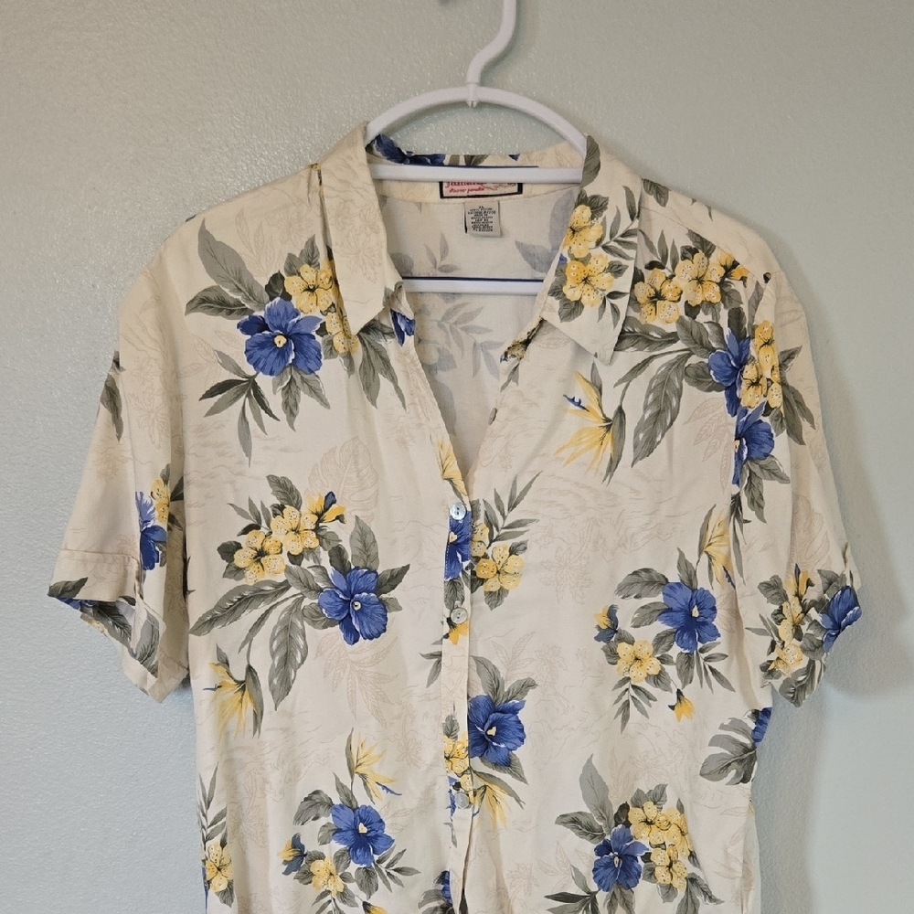 Jamaica Bay | Vintage Floral Hawaiian Shirt Size XL